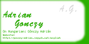 adrian gonczy business card